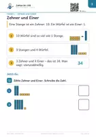 Vorschau - Arbeitsblätter - Zahlen bis 100 – Stufe D – Robo-Heft Mathe, Förderschule GE, Klasse 2, DaZ - Seite 3