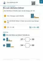 Vorschau - Arbeitsblätter - Plus und Minus bis 100 mit Zehnerübergang – Stufe E – Robo-Heft Mathe, GE - Seite 3