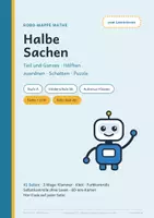 Vorschau - Fördermaterial/Inklusion - Hälften zuordnen: Halbe Sachen – Stufe A – Robo-Mappe, Förderschule GE und Kita - Seite 1