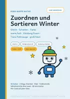 Vorschau - Fördermaterial/Inklusion - Zuordnen und Sortieren Winter – Stufe A – Robo-Mappe, Förderschule GE, Vorschule - Seite 1