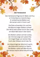 Vorschau - Arbeitsblätter - Herbstgedichte – Reime, Wortarten und Gedichtanalyse - Seite 3