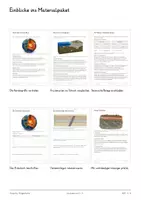 Vorschau - Unterrichtsreihen - Erdaufbau und Erdgeschichte – Große Lernwerkstatt Geografie & Erdkunde | Schalenbau, Erdzeitalter, Fossilien | Arbeitsblätter mit Lösungen - Seite 1
