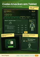 Vorschau - Arbeitsblätter - Projekt EXO-7: Escape Room Biologie Klasse 7 - Rätselkarten + digitale Code-Eingabe | Bewegungsapparat, Skelett, Gelenke, Muskeln · Niveau M und G - Seite 3