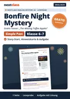 Vorschau - Arbeitsblätter - Bonfire Night Mystery GRATIS – Englisch Simple Past Leseprobe mit Lösung | Klasse 6–7 - Seite 1