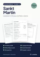 Vorschau - Arbeitsblätter - Sankt Martin – Lesetexte in 2 Niveaus, Karte, Reihenfolge und Teilen-Laterne, Klasse 1–3 (Gratis) - Deckblatt