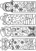 Vorschau - Mal- und Bastelvorlagen - Weihnachten basteln | Lesezeichen Winter Kunst Weihnachtsbasteln Vertretungsstunde Ausmalbilder kostenlos - Seite 2