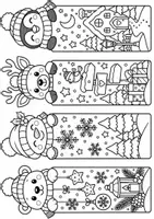 Vorschau - Mal- und Bastelvorlagen - Weihnachten basteln | Lesezeichen Winter Kunst Weihnachtsbasteln Vertretungsstunde Ausmalbilder kostenlos - Seite 3