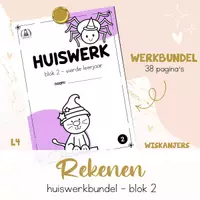 Voorbeeld - Huiswerkbundel blok 2 - vierde leerjaar - Voorblad