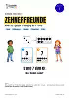 Vorschau - Spiele - Zehnerfreunde Klasse 1 – Würfel- und Legespiele zur Zerlegung der 10 - Seite 1