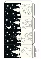 Vorschau - Mal- und Bastelvorlagen - Weihnachten basteln Windlichter | Prickeln Winter Kunst Feinmotorik - Seite 2