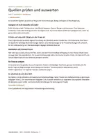 Vorschau - Unterrichtsreihen - Meine erste Hausarbeit Klasse 9 bis 10
Heft 3 · Quellen prüfen und auswerten - Seite 1