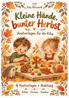 Vorschau - Arbeitsblätter - Kleine Hände, bunter Herbst – 4 Knetvorlagen für die Kita - Deckblatt