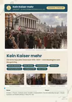 Vorschau - Arbeitsblätter - Erste Republik Österreich 1918–1934 – Arbeitsheft mit Lösungen & Test 40 Seiten - Seite 1