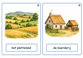 Voorbeeld - woordenschatkaarten de middeleeuwen - eerste leerjaar - Pagina 1