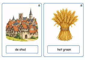 Voorbeeld - woordenschatkaarten de middeleeuwen - eerste leerjaar - Pagina 3