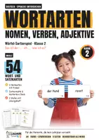 Vorschau - Spiele - Wortarten Klasse 2 – Nomen, Verben, Adjektive: Würfel-Sortierspiel mit Merkkarten - Deckblatt