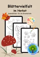 Vorschau - Mal- und Bastelvorlagen - 🍁Blättervielfalt im Herbst | Herbst erkunden | - Deckblatt