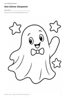 Vorschau - Mal- und Bastelvorlagen - Halloween-Malspaß – 15 freundliche Ausmalbilder für Kita & Vorschule | ab 3 Jahren - Seite 1