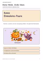 Vorschau - Spiele - Kürbis-Einmaleins: Paare mit 2, 5 und 10 - Deckblatt