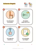 Vorschau - Arbeitsblätter - Scherenführerschein | Schneiden lernen in 7 Stufen mit Urkunde & Stempelkarte | Feinmotorik & Förderschule - Seite 1