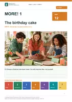 Vorschau - Stundenentwürfe - MORE! 1 Unit 12 (LP 2023) • ENGLIVA WRITE: The birthday cake – Geführtes Schreiben (Interview) - Deckblatt