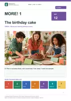 Vorschau - Unterrichtsreihen - MORE! 1 Unit 12 (LP 2023) • ENGLIVA CHECK: The birthday cake – Formativer Test - Deckblatt