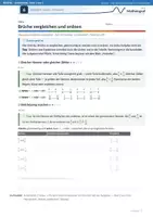 Vorschau - Arbeitsblätter - Brüche vergleichen – Üben (Kl. 6) – Arbeitsblatt mit Lösungen - Seite 2