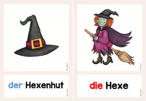 Vorschau - Fördermaterial/Inklusion - Bild- und Wortkarten Halloween - DaZ Unterricht (A1-A2) - Seite 3