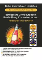 Vorschau - Stundenentwürfe - Beschaffung, Produktion, Absatz – Betriebliche Grundfunktionen | Doppelstunde mit Fallarbeit, Hilfekarten & Präsentation (Kl. 7/8) - Deckblatt