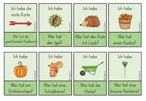 Vorschau - Spiele - Lesespiel Herbst - Ich habe... Wer hat? (Herbstwörter) - Seite 3