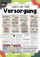 Vorschau - Arbeitsblätter - Leben in der Stadt / Gemeinde - Komplettpaket - Seite 1