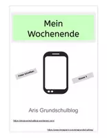 Vorschau - Arbeitsblätter - Freies Schreiben: Mein Wochenende - Deckblatt