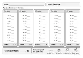 Vorschau - Arbeitsblätter - Materialpaket: Tägliche Übung Multiplikation & Division - Seite 3