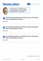 Vorschau - Arbeitsblätter - Flächeninhalt Rechteck und Quadrat Probearbeit Klasse 4 - Seite 3