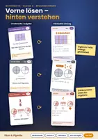 Vorschau - Aufgabenkarten - Brüche Klasse 6 Bundle komplett: 1.512 Bruchkarten mit Lösung und Bild | Darstellen, Vergleichen, Gemischte Zahlen, Kürzen & Erweitern, Plus & Minus, Mal & Geteilt · Kartei · 3 Niveaus - Seite 3