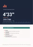 Vorschau - Arbeitsblätter - 4'33 - John Cage - Deckblatt