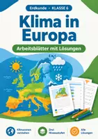 Vorschau - Arbeitsblätter - Klima in Europa, Arbeitsblätter, Klasse 6 - Deckblatt