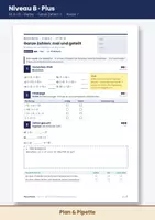 Vorschau - Arbeitsblätter - Ganze Zahlen multiplizieren und dividieren Klasse 7 – Differenziertes Arbeitsblatt mit Lösungen | Fit in 10 Mathe - Seite 3