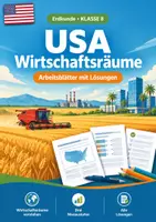 Vorschau - Arbeitsblätter - USA: Agrar- und Industrieräume Arbeitsblätter Klasse 8 - Deckblatt
