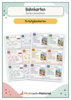 Vorschau - Fördermaterial/Inklusion - Rechnen mit Zeit (Bahnreisen) - Deckblatt