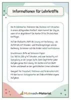 Vorschau - Fördermaterial/Inklusion - Rechnen mit Zeit (Bahnreisen) - Seite 1