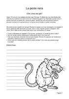 anteprima - Esercizi - La peste nera (1347–1351): Classi 1ª–2ª media - Pagina 1