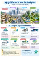 Vorschau - Poster - Megastädte und urbane Nachhaltigkeit Poster, Klasse 10 - Deckblatt