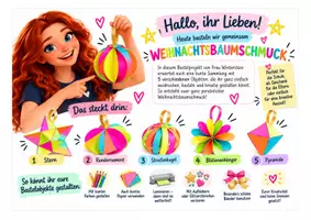 Vorschau - Mal- und Bastelvorlagen - Weihnachtsbaumschmuck zum Basteln aus Papier - Seite 2