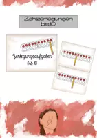 Vorschau - Fördermaterial/Inklusion - Zahlzerlegungen am Schiffchen bis 10 - Deckblatt