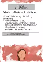 Vorschau - Arbeitsblätter - Rechnen ZR 20 Selbstlernheft I Arbeitsblätter I Addition & Subtraktion - Seite 1