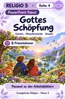 Vorschau - Unterrichtsreihen - RELIGIO 5 – Reihe 4: Gottes Schöpfung | 8 PPP zu den ABs - Deckblatt