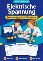 Vorschau - Arbeitsblätter - Elektrische Spannung, Experimente, Klasse 8 - Deckblatt