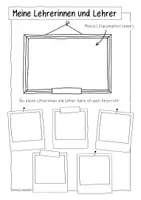 Vorschau - Mal- und Bastelvorlagen - Meine LehrerInnen - Sketchnotes - Seite 1