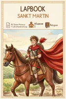 Vorschau - Stundenentwürfe - Unterrichtsreihe - Lapbook - Sankt Martin - Deckblatt